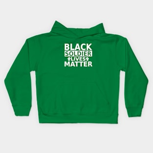 Black Soldier lives Matter- Black History Month- Black Lives Matter Kids Hoodie